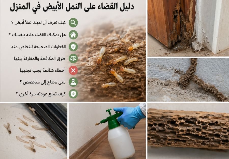 مكافحة الرمة او النمل الابيض