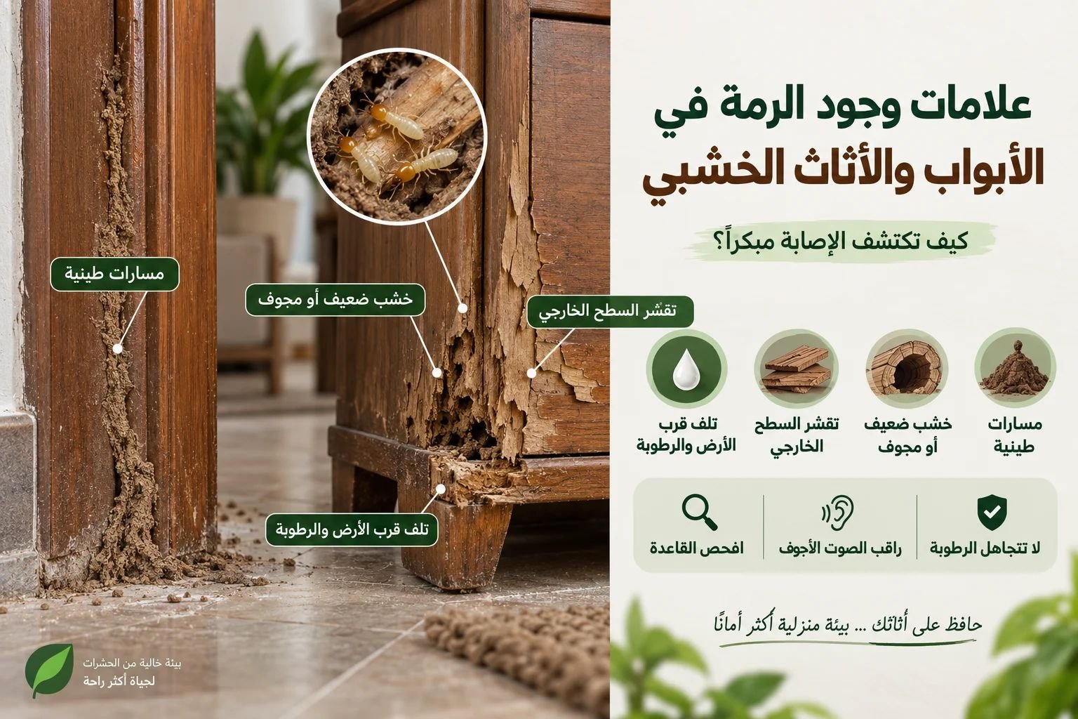 علامات وجود الرمة