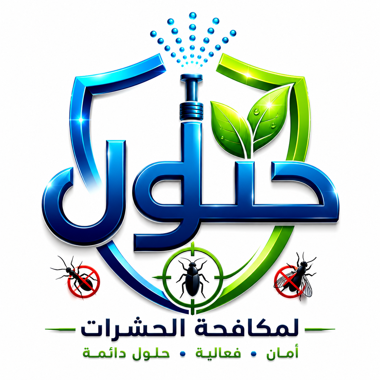 شعار شركة حلول لمكافحة الحشرات
