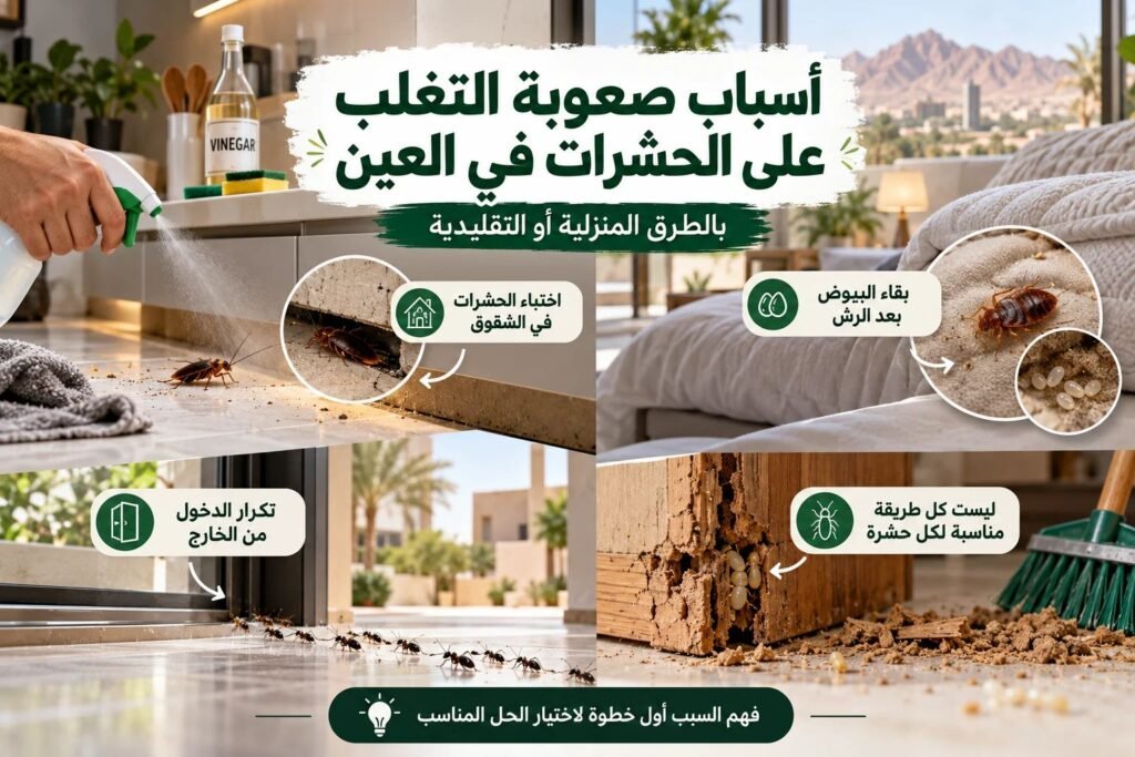 تحديات مكافحة الحشرات في العين